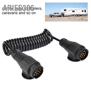 Aries306 13 Pin Trailer Plug Wiring Spring Cable Connector Adapter สำหรับรถพ่วงรถพ่วง