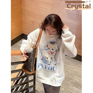 Crystal เสื้อผ้าผู้ญิง แขนยาว เสื้อฮู้ด คลุมหญิง สไตล์เกาหลี แฟชั่น  ทันสมัย ทันสมัย Trendy พิเศษ A28J18L 36Z230909