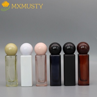 Mxmusty ขวดน้ําหอม แบบพกพา สีพื้น เติมได้ สําหรับเดินทาง