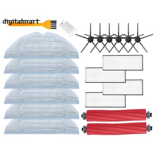 อะไหล่ไส้กรอง Hepa ผ้าม็อบ แปรงหลัก แปรงด้านข้าง แบบเปลี่ยน สําหรับเครื่องดูดฝุ่น Xiaomi Roborock S7 S70 S75 S7 Max T7S T7S Plus 1 ชุด