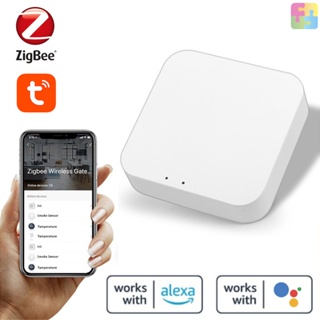 [ขายดี] Tuya ZigBee3.0 อุปกรณ์ควบคุมประตูอัจฉริยะ ไร้สาย อเนกประสงค์ เข้าได้กับ Alexa Google Home