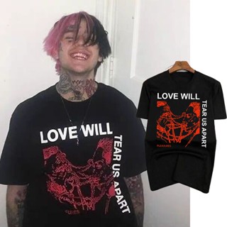 เสื้อยืดลําลอง แขนสั้น พิมพ์ลาย Lil Peep Peep Love Will โอเวอร์ไซซ์ สไตล์ฮิปฮอป สตรีท คุณภาพสูง สําหรับผู้ชาย และผู้หญิง ส่งฟรี