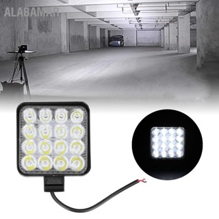 ALABAMAR โคมไฟทำงาน LED 48W 2000LM 6000k สปอตไลท์สี่เหลี่ยมแสงสีขาว IP68 กันน้ำสากล