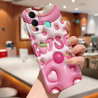 เคสโทรศัพท์มือถือแบบแข็ง ลายกระต่าย หมี สีขาว สําหรับ Infinix Hot 9 10 11 Play Note 12 G96 Smart 6 Tecno Pova Neo