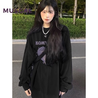 Musgal ใหม่ เสื้อกันหนาวลําลอง เข้ารูป สีพื้น เซ็กซี่ แฟชั่นสําหรับสตรี 2023