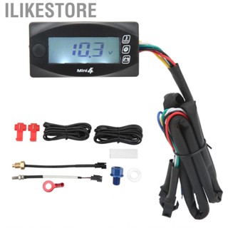 Ilikestore 4 in 1 Motorcycle  Engine Oil Temp Voltage Time LCD Digital Display DC12V Universal New