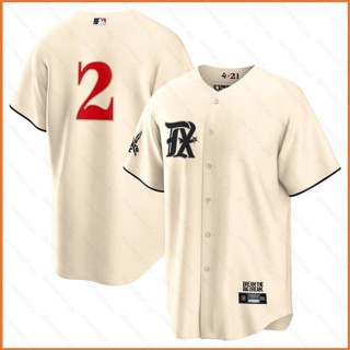 Fb 2023-2024 MLB Texas Rangers Jersey Semien Button Down เสื้อคาร์ดิแกนเบสบอล เสื้อยืด เสื้อกีฬา City Edition