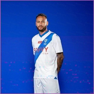 เสื้อยืดแขนสั้น ลายทีมชาติฟุตบอล Ani 2023-24 Al Hilal Saudi Away Neymar Jersey พลัสไซซ์