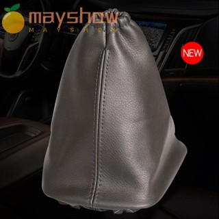 Mayshow หัวเกียร์ หนัง PU ทนทาน สีดํา สําหรับ Toyota Corolla 2007-13