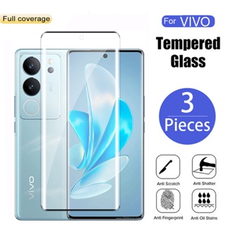 ฟิล์มกระจกนิรภัยกันรอยหน้าจอ ขอบโค้ง สําหรับ Vivo V29 Pro 5G Lite 2023 VIVOV29 V29Lite V 29 v29Pro V29E Edge