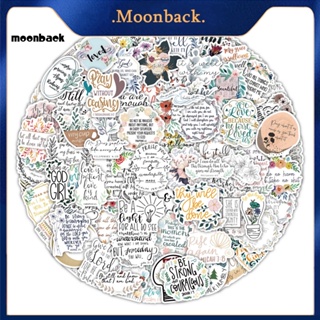 &lt;moonback&gt; สติกเกอร์ใส พิมพ์ลายกราฟฟิตี้ ลอกออกง่าย สําหรับติดตกแต่งกระเป๋าเดินทาง 100 ชิ้น