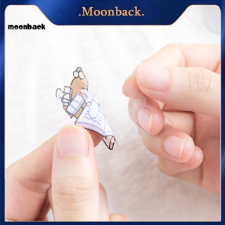 &lt;moonback&gt; สติกเกอร์ ลายน่ารัก ทนทาน สําหรับติดตกแต่งกล่องเก็บของเด็ก 40 ชิ้น