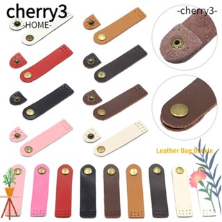 Cherry3 ตะขอบักเกิลหนัง แฮนด์เมด ทนทาน อุปกรณ์เสริม สําหรับกระเป๋าสตางค์ DIY