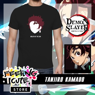 Demon Slayer Kimetsu no Yaiba Tanjiro Breath of the Sun T-Shirt Black_03