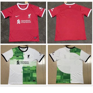 เสื้อกีฬาแขนสั้น ลายทีมชาติฟุตบอล Liverpool 2324 ชุดเหย้า ทีมเยือน ไซซ์ S - 4XL AAA