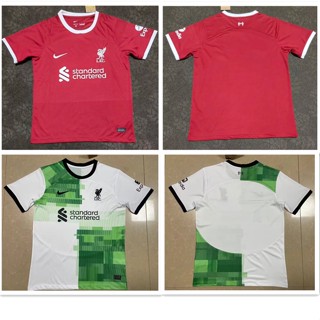 เสื้อกีฬาแขนสั้น ลายทีมชาติฟุตบอล Liverpool 2324 ชุดเหย้า ทีมเยือน ไซซ์ S - 4XL AAA