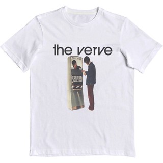 พร้อมส่ง BAJU THE VERVE “A NORTHERN SOUL SILKSCREENED” | T-SHIRT BAND THE VERVE | BAJU BAND THE VERVE PUTIH MUSIK PRIA ข