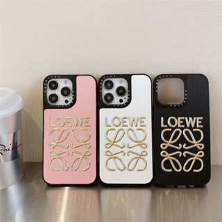 เคสโทรศัพท์มือถือ กันตก ลายแบรนด์สเตอริโอ ขนาดใหญ่ หรูหรา สีทอง สําหรับ Apple iPhone 14 Promax 13 12 11