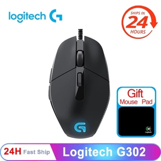 Logitech G302 Daedalus Prime MOBA เมาส์ออปติคอลเล่นเกม แบบใช้สาย 4000dpi มีไฟ Led Usb สําหรับเล่นเกม