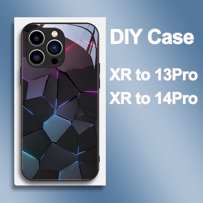 สําหรับ IPhone XR ถึง 13 Pro /14 Pro เคสป้องกันเลนส์กล้อง เคสกระจก หรูหรา เต็มรูปแบบ เคสโทรศัพท์