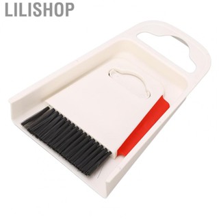 Lilishop Small Brush Dustpan Set Desktop Cleaning Broom Set Humanized Design for Bar Counter