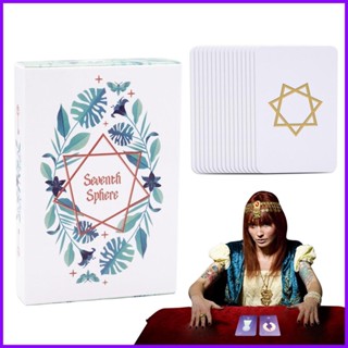 ใหม่ ไพ่ทาโรต์ ทรงกลม ลาย Seventh Sphere Lenormand สําหรับครอบครัว