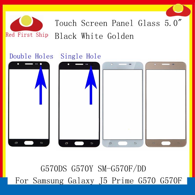 SAMSUNG สําหรับSamsung Galaxy J5 Prime G570 G570F G570DS G570Yหน้าจอสัมผัสหน้าจอสัมผัสแผงด้านหน้าเลน