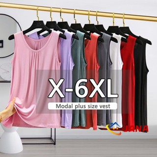 พร้อมส่ง Xl-6Xl เสื้อกล้ามแขนกุดทรงหลวมพลัสไซส์สําหรับผู้หญิง