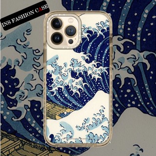 Casetify X Ukiyoe 1 สีเบจ เคสใส iPhone สําหรับ iPhone 14 13 12 11 Pro MAX IX XS MAX XR 6 6s 7 8 Plus เคสกันกระแทก กันชน เคสนิ่ม