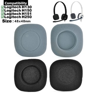 แผ่นโฟมฟองน้ํานุ่ม สําหรับหูฟัง Logitech H150 H130 H250 H151 1 คู่