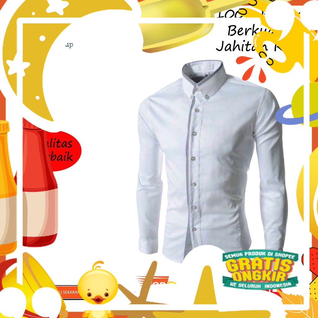 KEMEJA Plain Surfing Shirt Original Top Boyi Man Premium C9W0 แขนยาว Casual Distro/อินเทรนด์แฟชั่น