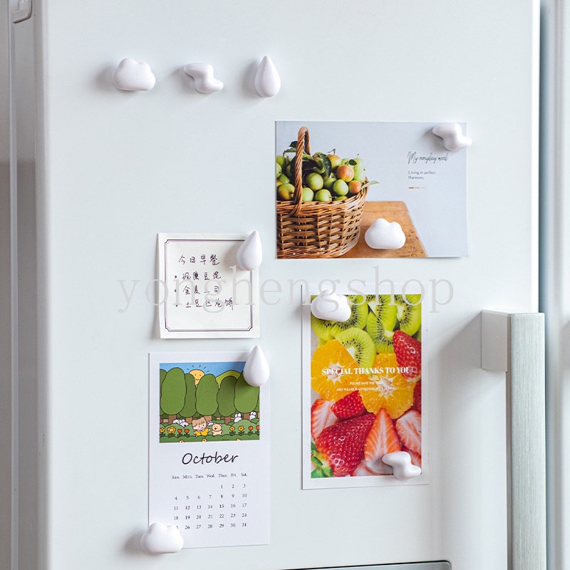 สติกเกอร์แม่เหล็ก รูปเมฆ 3D สร้างสรรค์ สําหรับติดตู้เย็น ไวท์บอร์ด รูปภาพ โน้ต 1 5 ชิ้น - รูปที่ 7