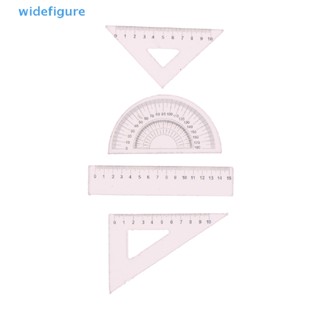 Widefigure 4 ชิ้น 1:12 บ้านตุ๊กตาจิ๋วไม้บรรทัดชุดการเรียนรู้การวาดภาพโมเดลจําลองของเล่นดี