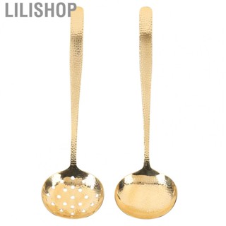 Lilishop Kitchen Ladle  Well Balanced Brass Soup Ladle  for Restaurant