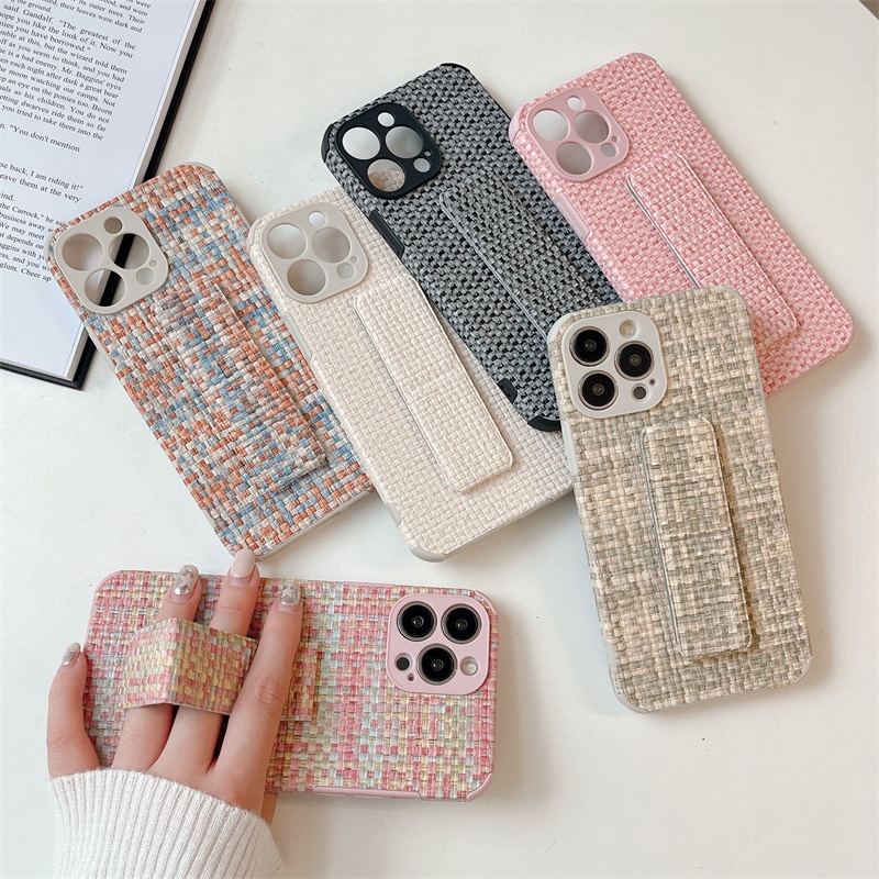 Cases, Covers, & Skins 85 บาท เคสโทรศัพท์มือถือ แบบสาน กันลื่น พร้อมขาตั้ง พับได้ สําหรับ VIVO X70 X70Pro X80 Pro X90 X27 X21 Mobile & Gadgets