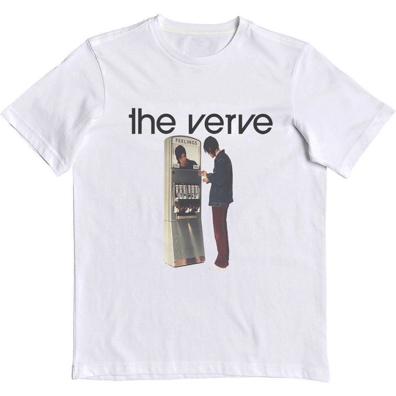 GOOD TYพร้อมส่ง BAJU THE VERVE “A NORTHERN SOUL SILKSCREENED” | T-SHIRT BAND THE VERVE | BAJU BAND T