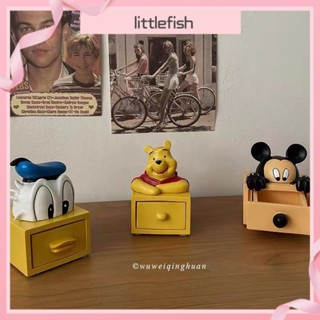 Disney [littlefish] กล่องเก็บเครื่องประดับ สร้อยคอ แหวน รูปการ์ตูนดิสนีย์ หมีพูห์ สําหรับตกแต่งบ้าน