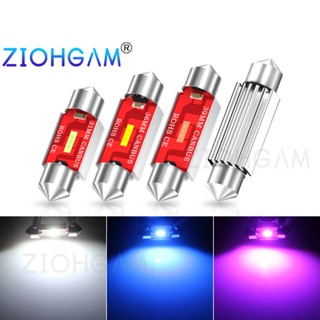 Ziohgam ไฟ LED 24-24v 31 มม. 36 มม. 39 มม. 41 มม. C3W C5W C10W 1860 สําหรับติดป้ายทะเบียนรถยนต์