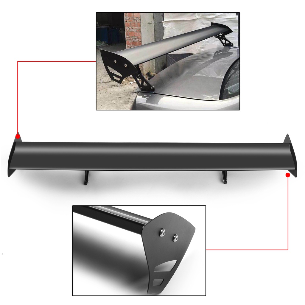 135cm Universal สปอยเลอร์ สปอยเลอร์ปีกหลังรถยนต์ Hatchback rear spoiler Aluminum No need drill
