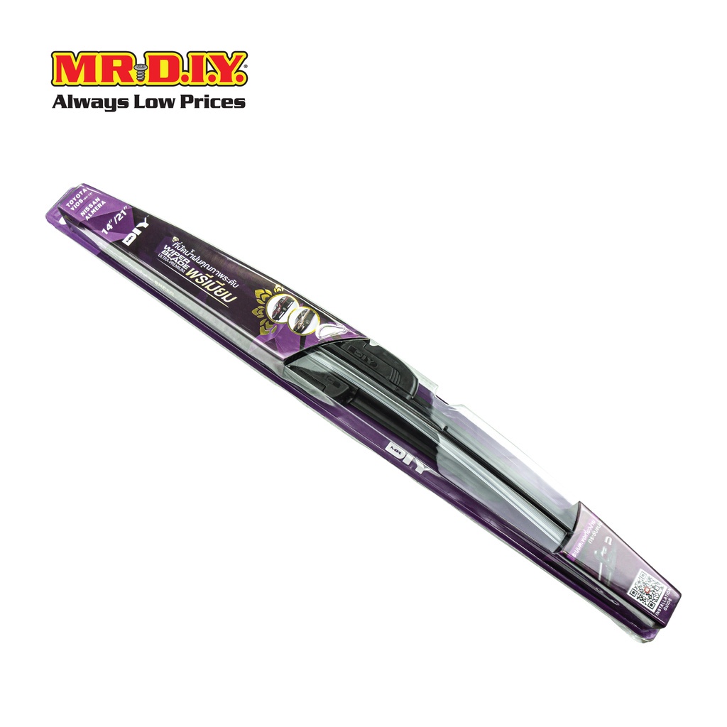 มิสเตอร์. ดี.ไอ.วาย ที่ปัดน้ำฝน คุณภาพระดับพรีเมี่ยม ขนาด 14 นิ้ว / 21 นิ้ว (2 ชิ้น/แพ็ค)