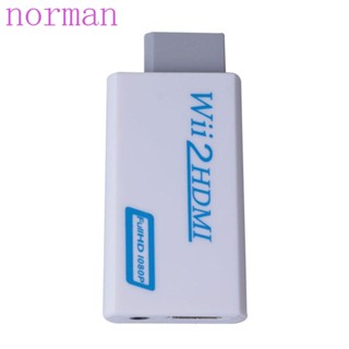 Norman อะแดปเตอร์แปลง Hdmi 3.5 มม. สําหรับ Wii To Hdmi Wii2Hdmi สําหรับ Pc สายเคเบิ้ล Fullhd 1080P / หลากสี