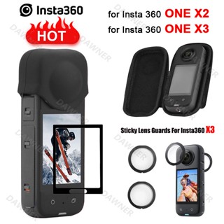 ฟิล์มกระจกนิรภัยกันรอยหน้าจอ และเลนส์กล้อง อุปกรณ์เสริม สําหรับ Insta360 ONE X2 X3