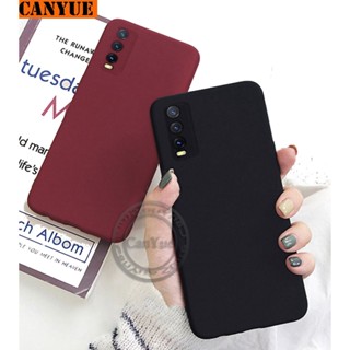 vivo Y20 Y20i Y20s G Y20G Y20T Y12s Y12a Y11s Y 20 2021 Soft TPU Sand Matte Case Flexible Silicon Anti Finger Print Back Cover Sweat Resistant Phone Casing Anti-Fall Anti-Slip Shell