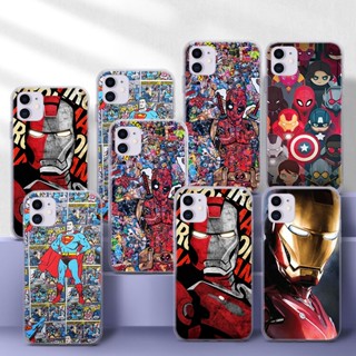 เคสโทรศัพท์มือถือแบบนิ่ม TPU ใส ลาย Deadpool Iron Avengers Y152 สําหรับ Samsung A01 EU A02 M02 A02S A03S A10 A10S A11 A12 A20 A30 A20S