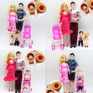 [cxSZDOLL] ตุ๊กตาครอบครัว สําหรับตุ๊กตาบาร์บี้ 6 ชิ้น ต่อชุด