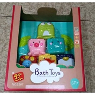 Bath toys ของเล่นในห้องน้ำ เล่นน้ำ  อาบน้ำ ของเล่นห้องน้ำ พ่นน้ำ ยางกัด ซิลิโคน