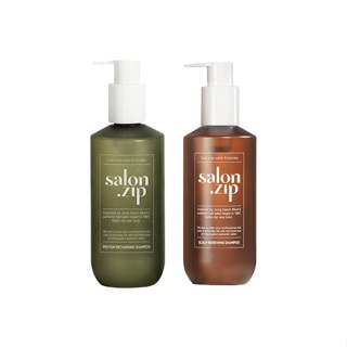 Salonzip Protein Recharging Shampoo/Scalp Renewing Shampoo 400ml