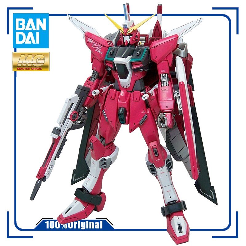 BANDAI MG 1/100 ZGMF-X19A SEED INFINITE JUSTICE GUNDAM Assembly Model Action Toy Figures Gifts for C