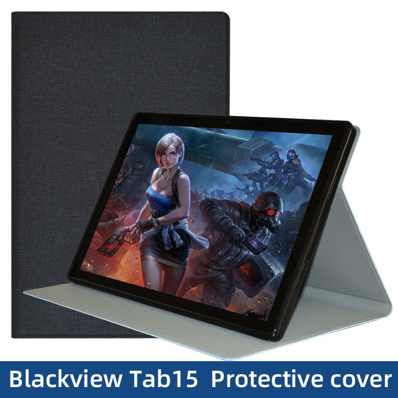 เคสหนัง Pu ฝาพับแม่เหล็ก พร้อมช่องใส่บัตร สําหรับ Blackview Tab 15 10.51 นิ้ว Blackview Tab 15 Pro 1