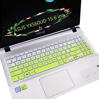 แผ่นซิลิโคนครอบคีย์บอร์ดคอมพิวเตอร์ กันน้ํา สําหรับ ASUS YX560UD 15.6 นิ้ว2 [ZK]